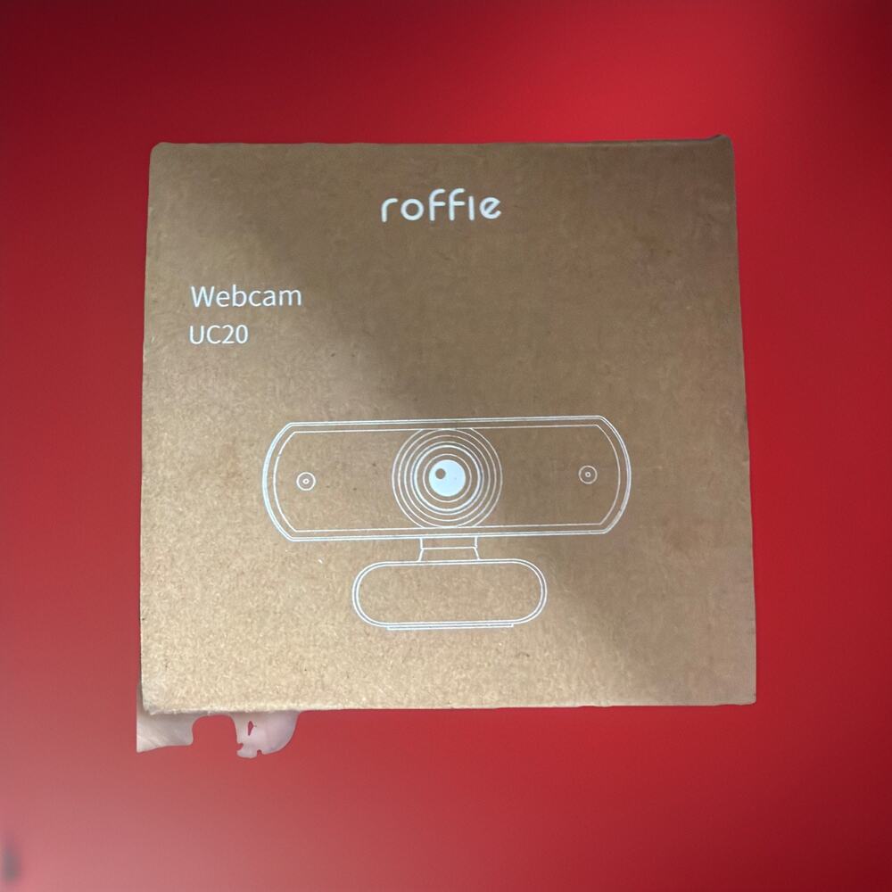 Roffie Webcam 1080P Full HD Web Camera with Microphone